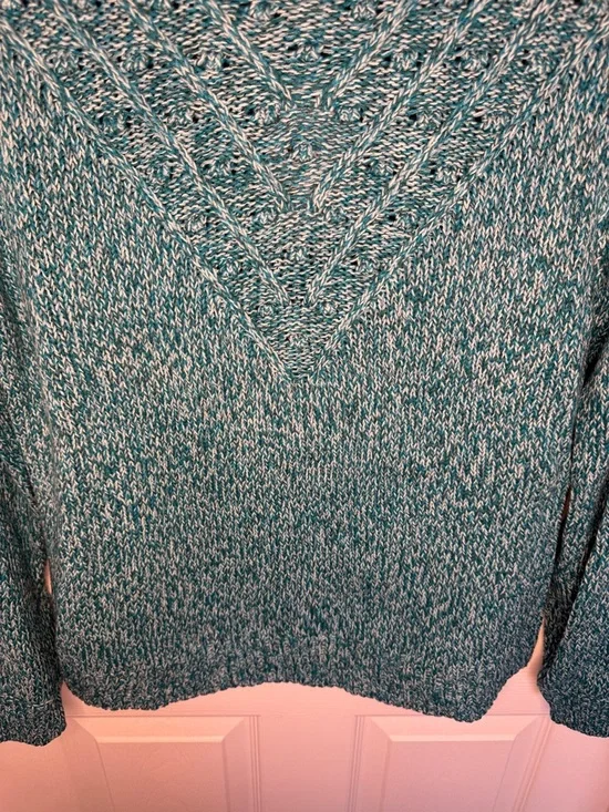 NWT Sonoma Teal Marled Cowl Neck Sweater - Picture 4 of 7